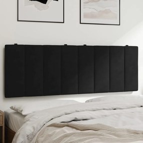 Cuscino Testiera Nero 120 Cm İn Velluto /