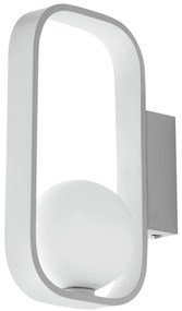 Lampadario Applique Led Roxy Moderno Colore Bianco 10W Dim 10 x 24 x 15 cm