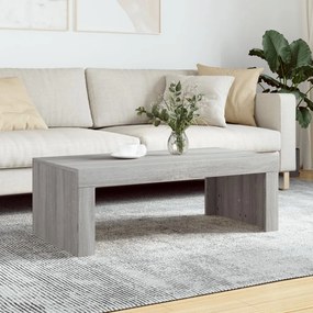 Tavolino Da Salotto Grigio Sonoma 102x50x36cm Legno Multistrato /