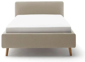 Letto singolo imbottito marrone chiaro rete non inclusa 120x200 cm Mattis – Meise Möbel