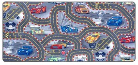 Tappeto da gioco per bambini blu 90x200 cm Race Track – Hanse Home