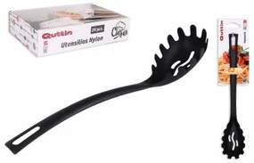 Cucchiaio per Servire la Pasta Quttin Nylon Nero (29 x 5,5 cm) (1 uds)