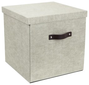 Scatola portaoggetti beige Logan - Bigso Box of Sweden