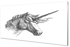 Quadro acrilico Disegnare unicorno 100x50 cm