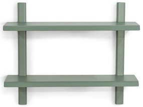 Mensola verde polveroso in metallo con ripiani multipli 60 cm Hola – Spinder Design