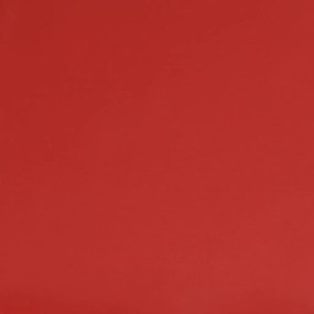 Poggiapiedi rosso vino 60x60x36 cm in similpelle