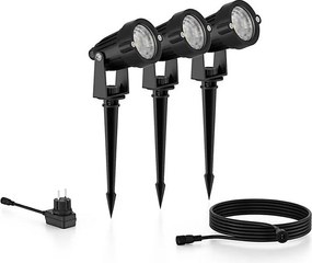 Philips - Set 3 faretti esterni CAPER LED 1,5W 24° 230V IP44