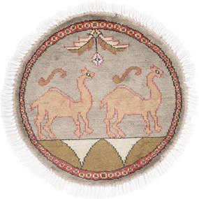 Agra Tappeto 50x50 (Indian) Annodato A Mano