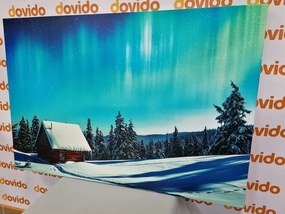 Quadro su tela – Paesaggio invernale fiabesco