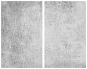 Set di copri fornelli in vetro temperato 2 pz 30x52 cm Concrete – Allstar