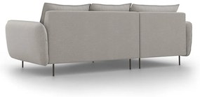 Divano angolare grigio chiaro, angolo sinistro Vienna - Cosmopolitan Design
