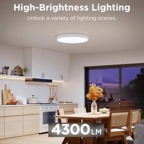 Govee - LED RGBIC Plafoniera con dimmer LED/49W/230V 2700-6500K Wi-Fi