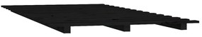 Giroletto nero 120x190 cm legno massello di pino