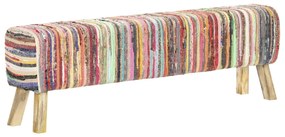 Panca 160 cm Multicolore in Tessuto Chindi