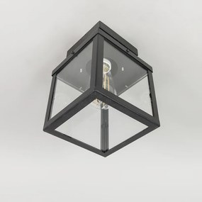 Lampada da soffitto da esterno industriale nera 1 luce - Rotterdam