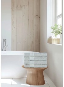 Set di 4 asciugamani in spugna di cotone grigio chiaro 50x100 cm - Good Morning