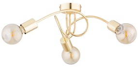 Lampadario a plafone FARTA 3xE27/60W/230V oro