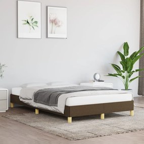 Giroletto Senza Materasso Marrone Scuro 80x200 Cm İn Tessuto /