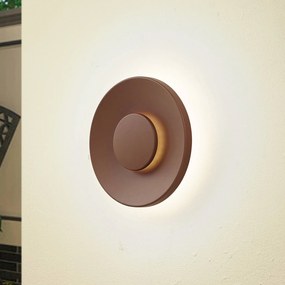 Applique da esterni a LED Kayana Lucande, Marrone / Ruggine, Alluminio, Moderno, Applique LED da esterni