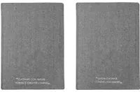 Set 2 strofinacci 45x65 cm antracite con scritta in misto cotone
