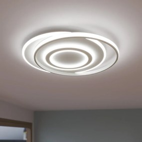Plafoniera LED design Emingo, bianco Ø 48 cm dimmerabile, 13500 lumen INSPIRE