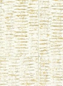 Élitis Carta da parati Mimbre Precioso - Weiß/ Gold