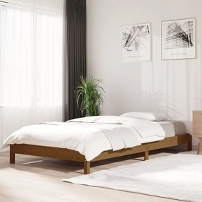 Letto impilabile miele 90x190 cm in legno massello di pino