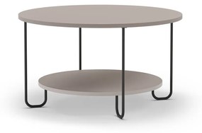 Tavolino rotondo grigio ø 80 cm Tonka - Marckeric