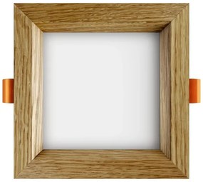 APLED - Lampada LED SQUARE WOODLINE LED/6W/230V 4000K 12x12 cm quercia legno solido