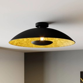 Plafoniera soffitto Emilienne Lindby, dimmerabile, Nero, Soggiorno / Sala da pranzo, Metallo, Moderno, Plafoniera