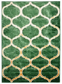 Tappeto originale verde con motivi dorati Larghezza: 120 cm | Lunghezza: 170 cm