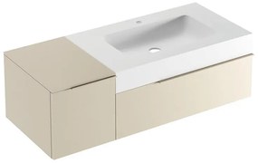 Mobile sottolavabo e lavabo Ginevra pesca L 120 x H 36 x P 51 cm