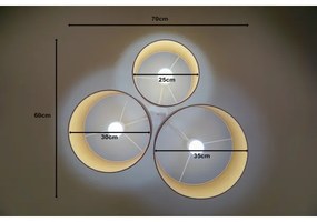 Duolla - Plafoniera ROLLER TRIO 3xE27/60W/230V rosa