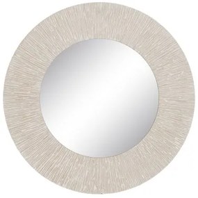 Specchio da parete Bianco Legno 90 x 2 x 90 cm