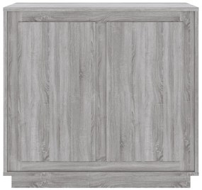 Credenza grigio sonoma 80x34x75 cm in legno multistrato