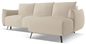 Divano angolare beige (con penisola a destra) Malie – Makamii