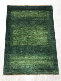 Loribaft Tappeto persiano 100 x 140 Verde (Iran) Annodato A Mano