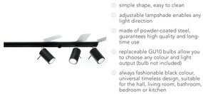 Apparecchio da soffitto nero 6L Etna - Sollux