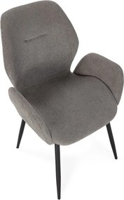 Set di sedie da pranzo grigia in imbottito 2 pz Ansu – Marckeric