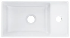 Ravak XJX01240000 - Lavabo da appoggio VEDA SLIM 40x22 cm ceramica/bianco