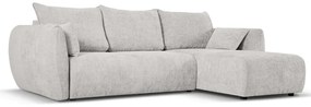 Divano angolare grigio chiaro (angolo destro) Matera - Cosmopolitan Design