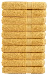 Asciugamani Da Bagno Solund 10 Pz Oro 100x200cm 600gsm /