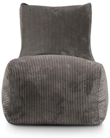 Puof a sacco viola con rivestimento in velluto a coste Lounge – SLOWDOWN