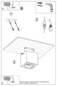 Luce Spot VALDE 1xGU10/40W/230V
