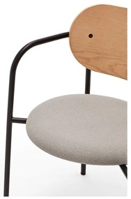 Sedia da pranzo grigia in rovere Eclipse - Teulat