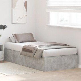 Struttura letto  grigio cemento cemento singolo durevole
