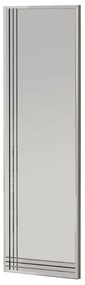 Specchio da parete TRIO 120x40 cm cromo