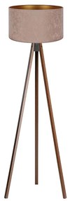 Brilagi - Lampada con piedistallo VELVET 1xE27/60W/230V wenge/beige
