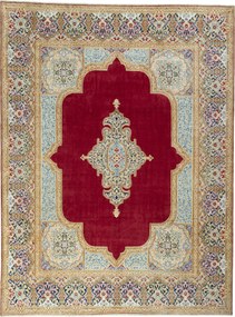 Kerman Tappeto 370 x 280 Rosso (Iran) Annodato A Mano
