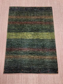 Loribaft Tappeto persiano 80 x 120 Verde (Iran) Annodato A Mano